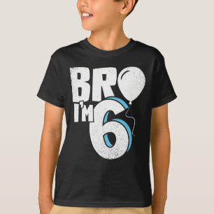 Bro ik ben 6 - Zesde verjaardag T-shirt