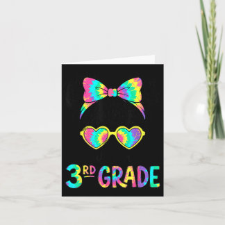 Bro In Derde 3e Klas Tie Dye Meisje Terug Naar Sch Kaart