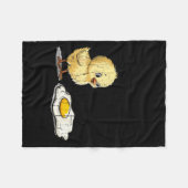 Bro Is That You, Funny Chick And Egg  Fleece Deken (Voorkant (Horizontaal))