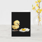 Bro Is That You, Funny Chick And Egg  Kaart (Gele Bloem)