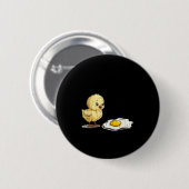 Bro Is That You, Funny Chick And Egg  Ronde Button 5,7 Cm (Voorkant /achterkant)