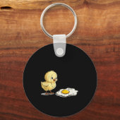 Bro Is That You, Funny Chick And Egg Sleutelhanger (Voorkant)