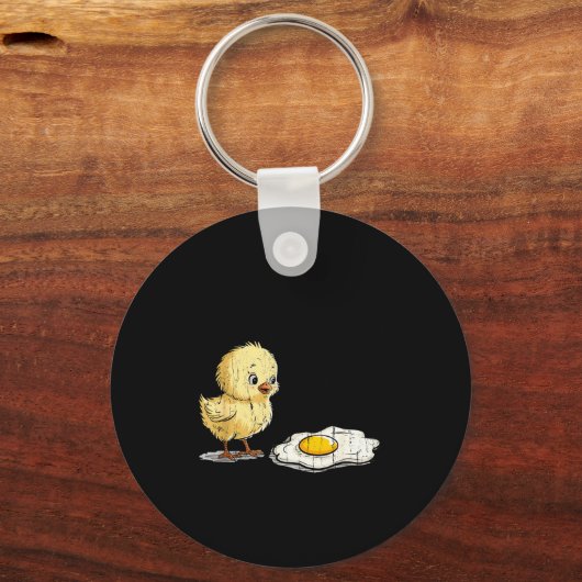 Bro Is That You, Funny Chick And Egg Sleutelhanger (Voorkant)