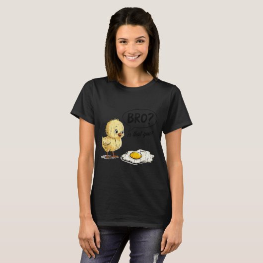 Bro Is That You, Funny Chick And Egg T-shirt (Voorkant volledig)