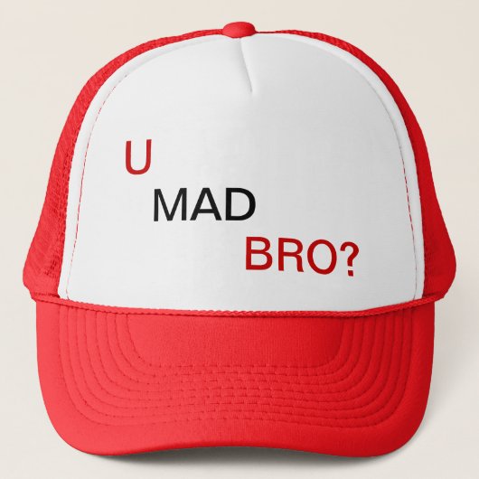 Bro, je kwaad? trucker pet (Voorkant)