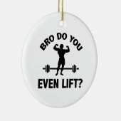 Bro, lieg je zelfs? keramisch ornament (Rechts)