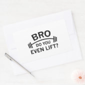 Bro, lieg je zelfs? rechthoekige sticker (Envelop)