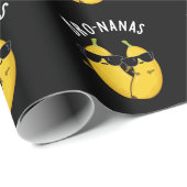 Bro-nanas Funny Fruit Banana Pun Dark BG Cadeaupapier (Rol Hoek)