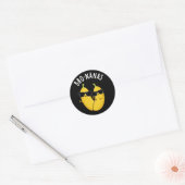 Bro-nanas Funny Fruit Banana Pun Dark BG Ronde Sticker (Envelop)