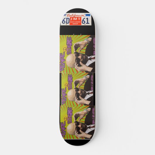 BRO NUM PEACE TEKENT Skateboard (Voorkant)