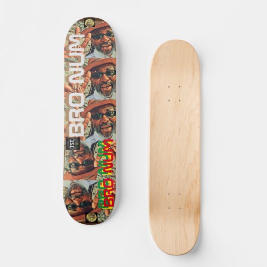 BRO NUM TRIBUTE JMT 7 3/4-inch skateboard Deck (Voorkant)