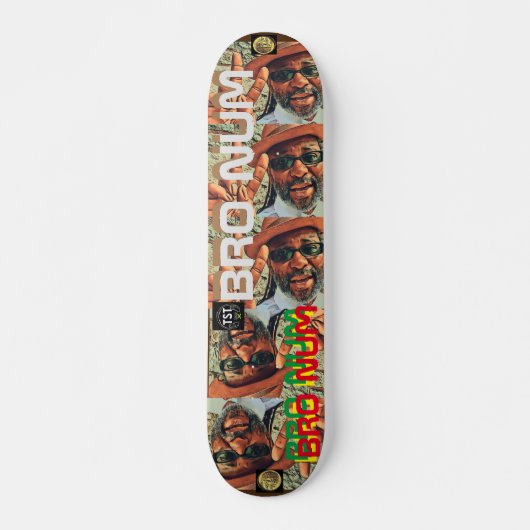 BRO NUM TRIBUTE JMT 7 3/4-inch skateboard Deck (Voorkant)
