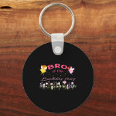 Bro Of The Birthday Fairy Little Girl Magical Fami Sleutelhanger (Voorkant)