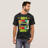 Bro Retro 90s Klassieke auto thema P T-shirt (Voorkant volledig)