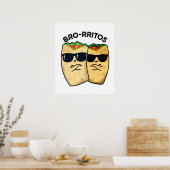 Bro-rritos Grappige Burrito Woordgrap Poster (Keuken)