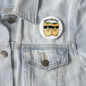 Bro-rritos Grappige Burrito Woordgrap Ronde Button 5,7 Cm (In situ)