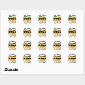Bro-rritos Grappige Burrito Woordgrap  Ronde Sticker (Vel)