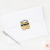 Bro-rritos Grappige Burrito Woordgrap  Ronde Sticker (Envelop)