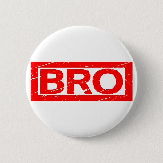 Bro Stamp Ronde Button 5,7 Cm (Voorkant)
