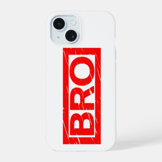 Bro Stempel iPhone 15 Case (Achterkant)