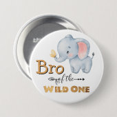 Bro van de Wilde Elephant Gold Foil Button (Voorkant /achterkant)