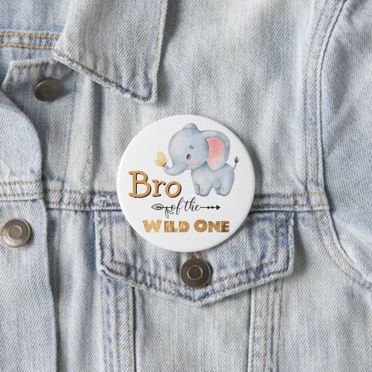 Bro van de Wilde Elephant Gold Foil Button (In situ)