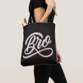 "BRO" Vintage Lettering Tote Tote Bag (Dichtbij)