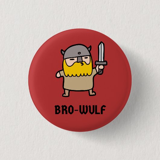 Bro-Wulf Button (Voorkant)