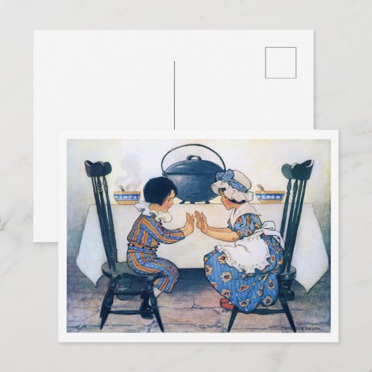 Broad Bean Soup, Jessie Willcox Smith Briefkaart (Voorkant / Achterkant)