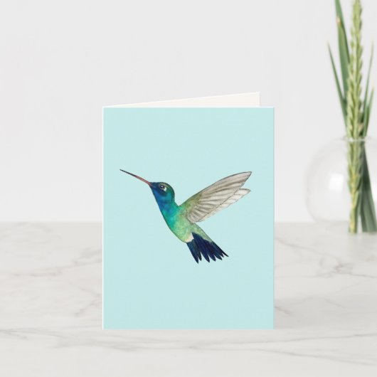 Broad-billed Hummingbird Wenskaart Kaart (Voorkant)