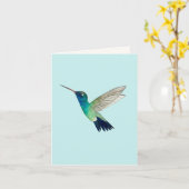 Broad-billed Hummingbird Wenskaart Kaart (Gele Bloem)
