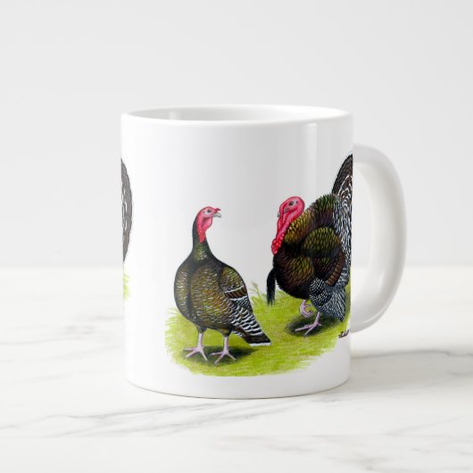 Broad Breasted Bronze Grote Koffiekop (Voorkant rechts)