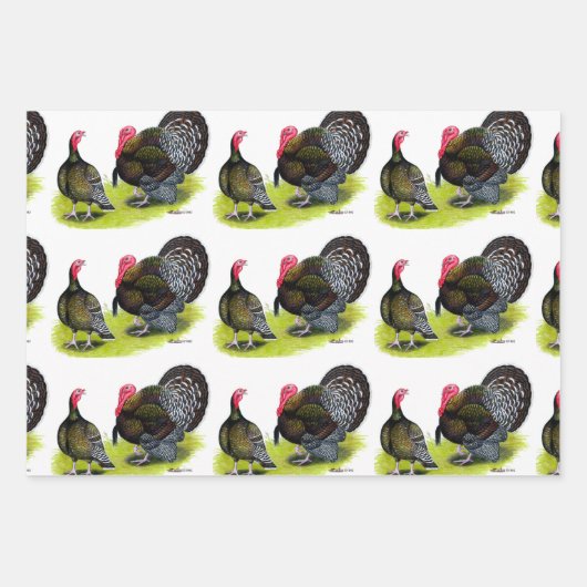 Broad Breasted Bronze Inpakpapier Vel (Voorkant 2)