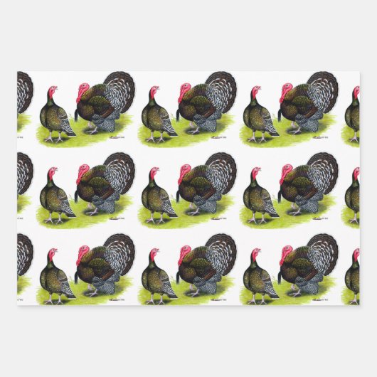 Broad Breasted Bronze Inpakpapier Vel (Voorkant)