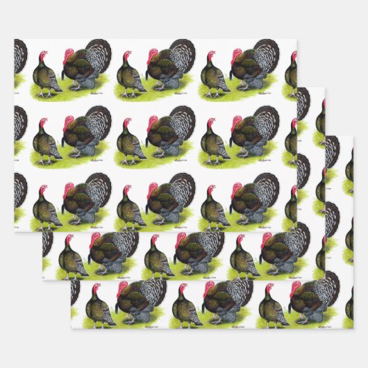 Broad Breasted Bronze Inpakpapier Vel (Set)