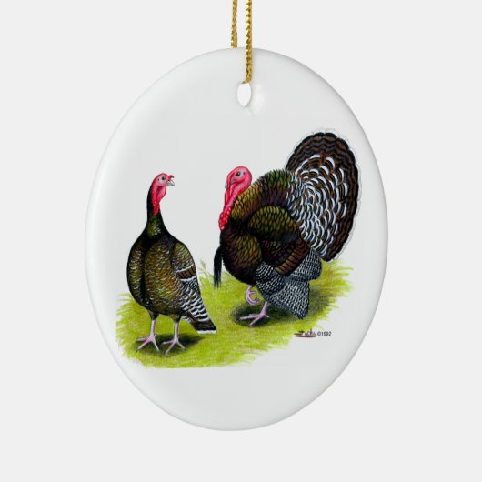 Broad Breasted Bronze Keramisch Ornament (Rechts)