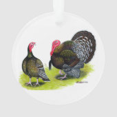 Broad Breasted Bronze Ornament (achterkant)