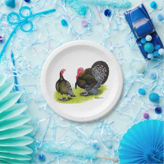 Broad Breasted Bronze Papieren Bordje (Feest)