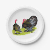 Broad Breasted Bronze Papieren Bordje (Voorkant)