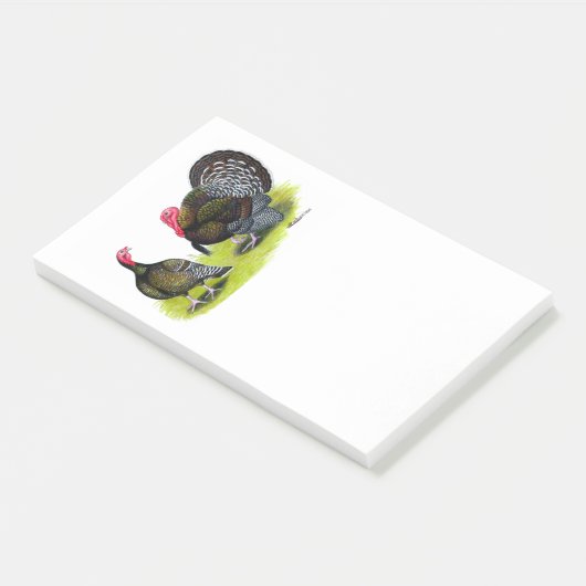 Broad Breasted Bronze Post-it® Notes (Schuin)