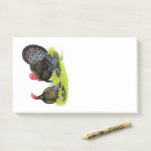 Broad Breasted Bronze Post-it® Notes (Op bureau)
