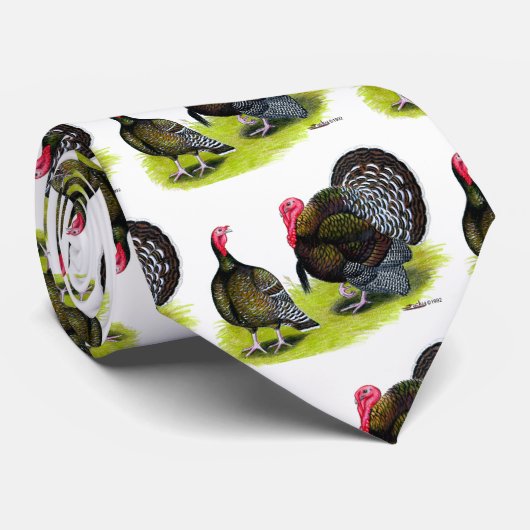 Broad Breasted Bronze Stropdas (Opgerold)