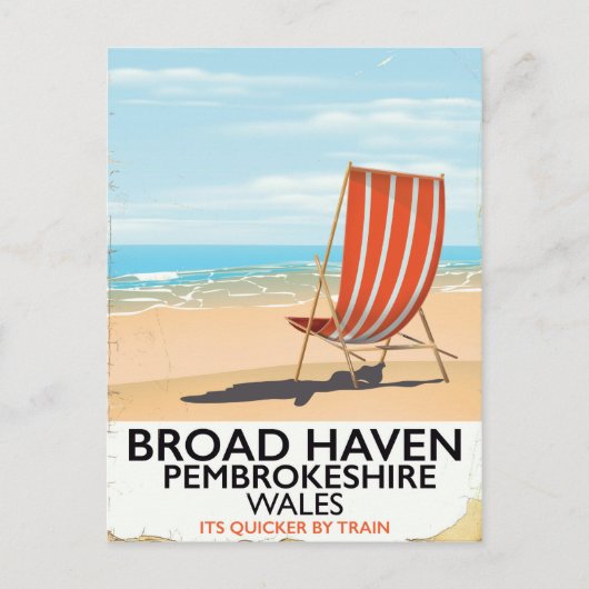 Broad Haven, Pembrokeshire, Wales kust Briefkaart (Voorkant)
