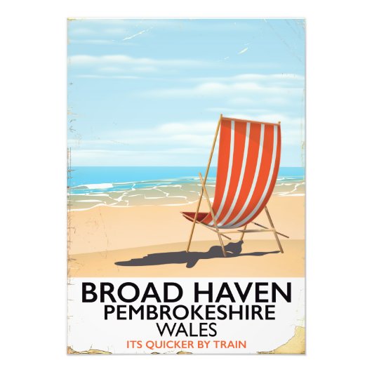 Broad Haven, Pembrokeshire,Wales kust Foto Afdruk (Voorkant)