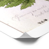 Broad Prickly-toothed Buckler Fern, geschilderd te Poster (Hoek)