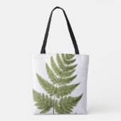 Broad Prickly-toothed Buckler Fern, geschilderd te Tote Bag (Achterkant)