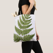 Broad Prickly-toothed Buckler Fern, geschilderd te Tote Bag (Dichtbij)
