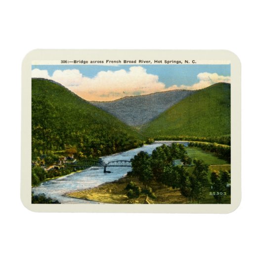Broad River, Hot Springs, NC stijl Magneet (Horizontaal)