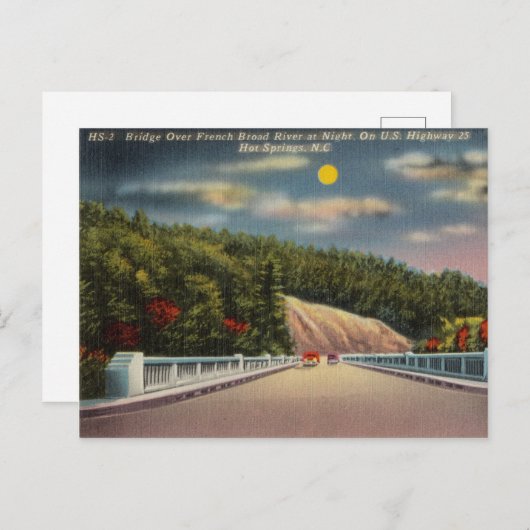 Broad River, Hot Springs North Carolina Briefkaart (Voorkant / Achterkant)