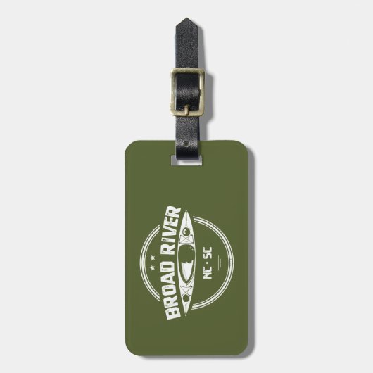 Broad River North Carolina South Carolina Kayaking Bagagelabel (Voorkant verticaal)